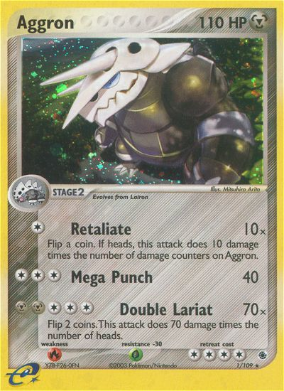 EX Ruby&Sapphire Holo Aggron #1/109